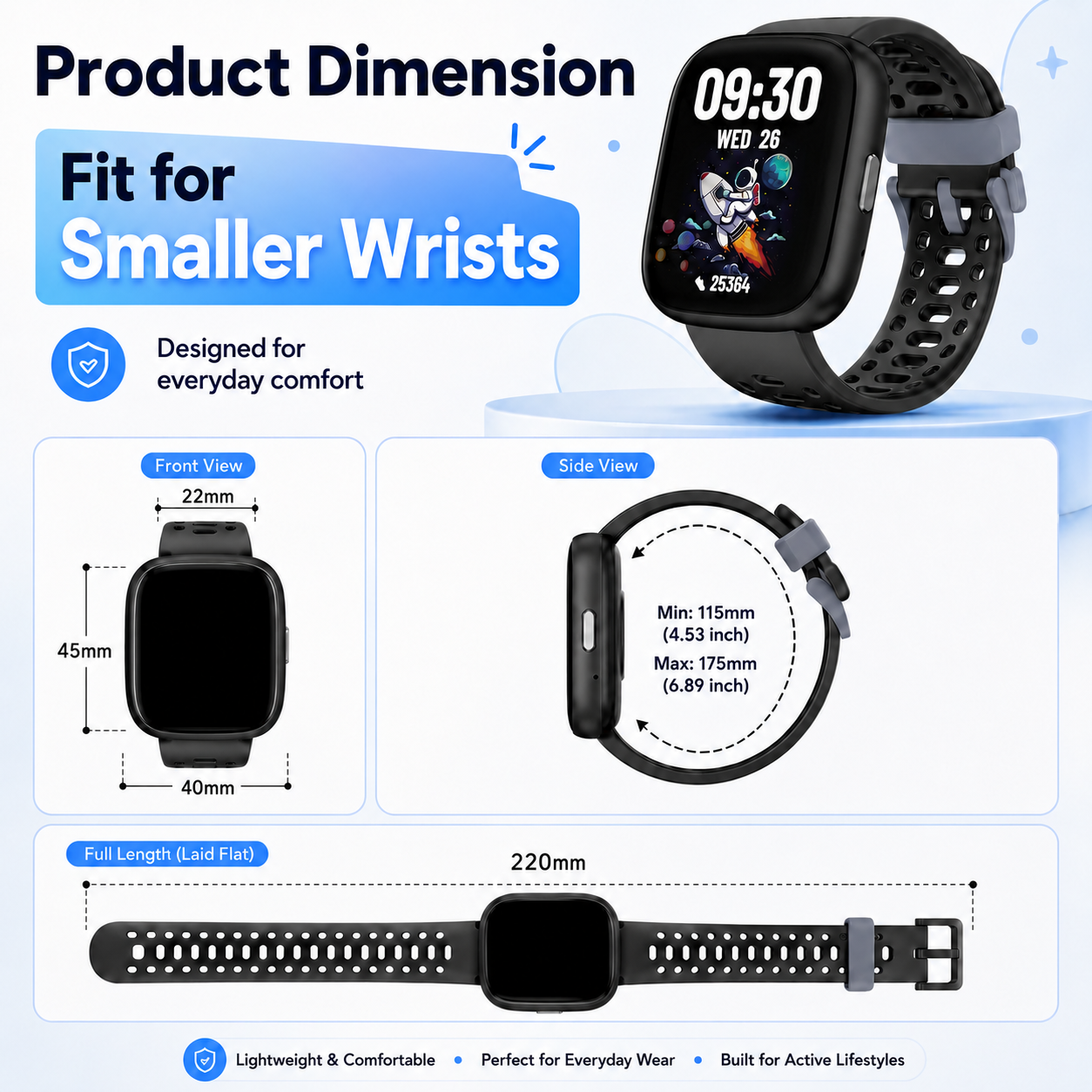 Fitness Tracker No APP No Phone Needed, Compatible with Apple Find My | Locate Your Watch, Smart Watch for Heart Rate and Sleep Monitor, IP68 Waterproof Pedometer, Step Counter, Games, Alarm Clock - Image 7