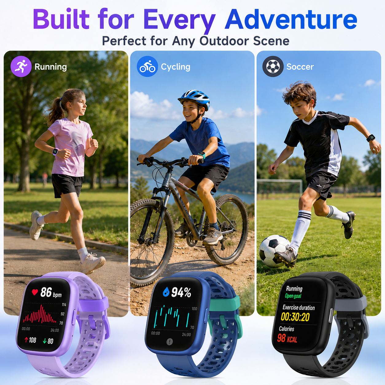 Fitness Tracker No APP No Phone Needed, Compatible with Apple Find My | Locate Your Watch, Smart Watch for Heart Rate and Sleep Monitor, IP68 Waterproof Pedometer, Step Counter, Games, Alarm Clock - Image 4